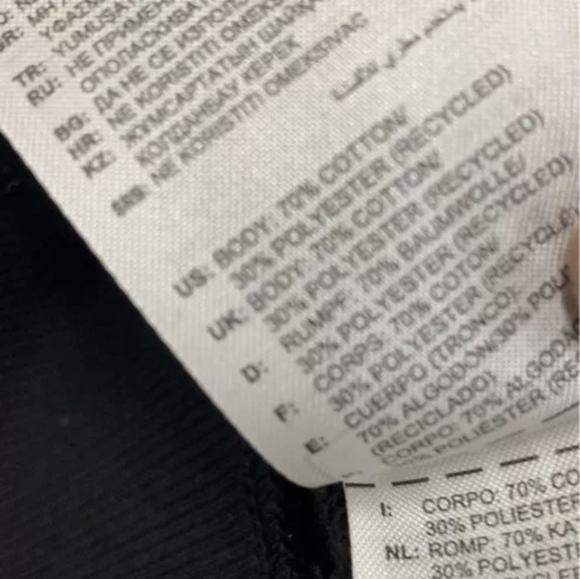 NWT Adidas Men's Rib Crew Black Sweatshirt Size Large - Picture 5 of 6